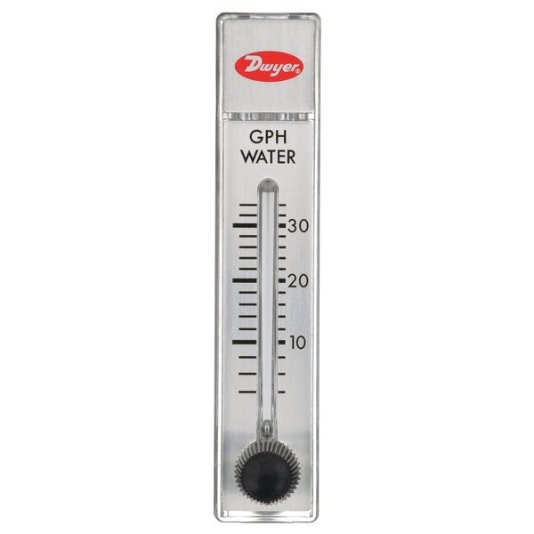 Dwyer Instruments Flowmeter, range 4-34 GPH water, no valve. RMA-44